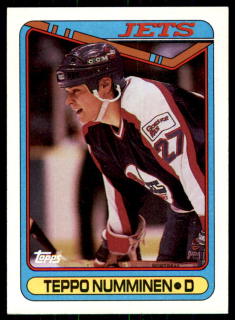Hokejová karta Teppo Numminen Topps 1990-91 řadová č. 385