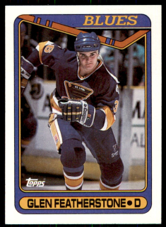 Hokejová karta Glen Featherstone Topps 1990-91 řadová č. 387