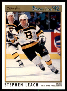 Hokejová karta Stephen Leach OPC Premier 1991-92 řadová č. 12