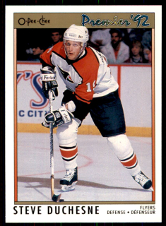 Hokejová karta Steve Duchesne OPC Premier 1991-92 řadová č. 13