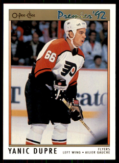 Hokejová karta Yanic Dupre OPC Premier 1991-92 Rookie č. 16