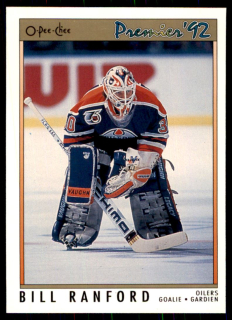 Hokejová karta Bill Ranford OPC Premier 1991-92 řadová č. 18