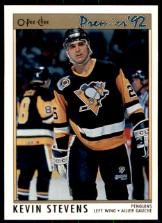Hokejová karta Kevin Stevens OPC Premier 1991-92 řadová č. 26