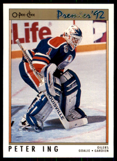 Hokejová karta Peter Ing OPC Premier 1991-92 řadová č. 33