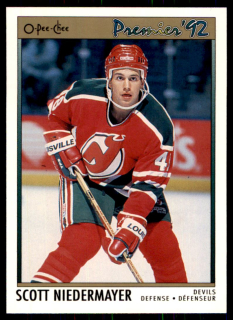 Hokejová karta Scott Niedermayer OPC Premier 1991-92 Rookie č. 35