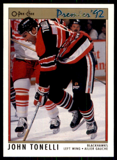 Hokejová karta John Tonelli OPC Premier 1991-92 řadová č. 37