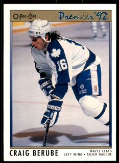 Hokejová karta Craig Berube OPC Premier 1991-92 řadová č. 47
