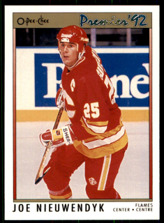 Hokejová karta Joe Nieuwendyk OPC Premier 1991-92 řadová č. 48