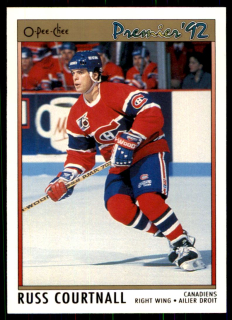 Hokejová karta Russ Courtnall OPC Premier 1991-92 řadová č. 58