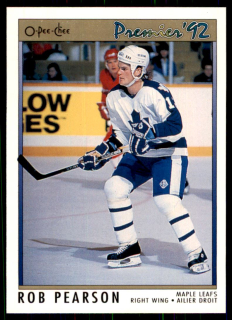 Hokejová karta Rob Pearson OPC Premier 1991-92 řadová č. 65