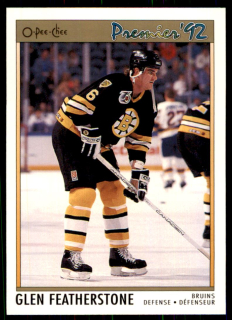 Hokejová karta Glen Featherstone OPC Premier 1991-92 řadová č. 66