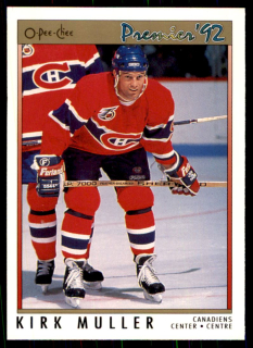 Hokejová karta Kirk Muller OPC Premier 1991-92 řadová č. 86