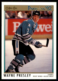 Hokejová karta Wayne Presley OPC Premier 1991-92 řadová č. 89