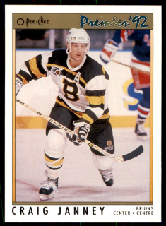 Hokejová karta Craig Janney OPC Premier 1991-92 řadová č. 93