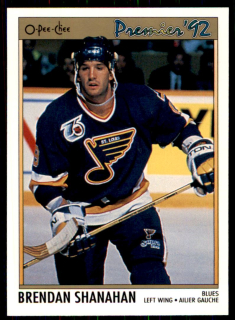 Hokejová karta Brendan Shanahan OPC Premier 1991-92 řadová č. 130