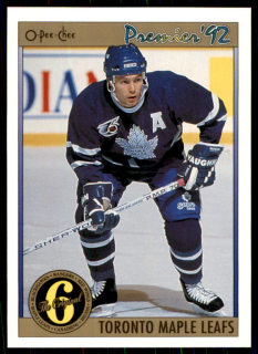 Hokejová karta Bob Rouse OPC Premier 1991-92 řadová ORIG6 č. 151
