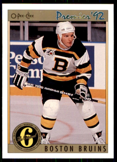 Hokejová karta Ken Hodge OPC Premier 1991-92 řadová ORIG6 č. 154