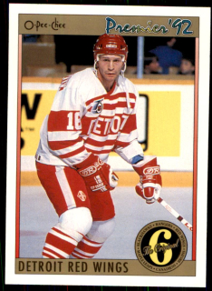 Hokejová karta Vladimir Konstantinov OPC Premier 1991-92 řadová ORIG6 č. 155