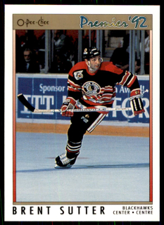 Hokejová karta Brent Sutter OPC Premier 1991-92 řadová č. 156