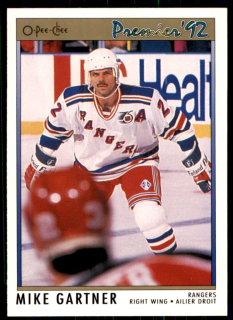 Hokejová karta Mike Gartner OPC Premier 1991-92 řadová č. 164