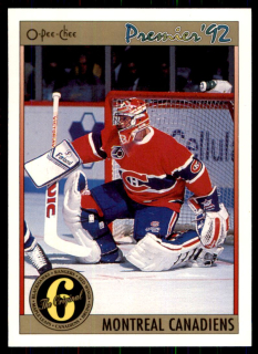 Hokejová karta Patrick Roy OPC Premier 1991-92 řadová ORIG6 č. 170