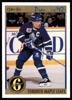 Hokejová karta Wendel Clark OPC Premier 1991-92 řadová ORIG6 č. 177
