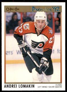 Hokejová karta Andrei Lomakin OPC Premier 1991-92 Rookie č. 178