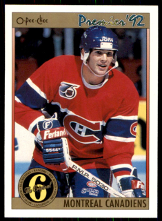 Hokejová karta Sylvain Turgeon OPC Premier 1991-92 řadová ORIG6 č. 184
