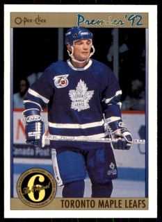 Hokejová karta Mike Krushelnynski OPC Premier 1991-92 řadová ORIG6 č. 189