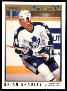 Hokejová karta Brian Bradley OPC Premier 1991-92 řadová č. 190