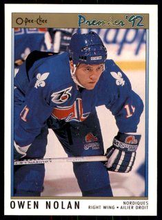 Hokejová karta Owen Nolan OPC Premier 1991-92 Rookie č. 193