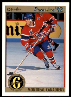 Hokejová karta Russ Courtnall OPC Premier 1991-92 řadová ORIG6 č. 194