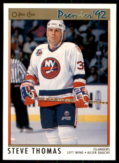 Hokejová karta Steve Thomas OPC Premier 1991-92 řadová č. 195