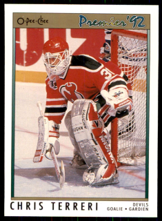 Hokejová karta Chris Terreri OPC Premier 1991-92 řadová č. 197