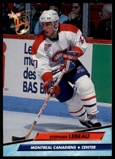 Hokejová karta Stephan Lebeau Fleer Ultra 1992-93 řadová č. 329