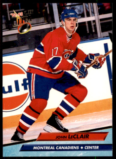 Hokejová karta John LeClair Fleer Ultra 1992-93 řadová č. 330