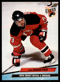 Hokejová karta Ken Daneyko Fleer Ultra 1992-93 řadová č. 335