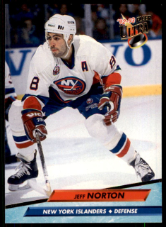 Hokejová karta Jeff Norton Fleer Ultra 1992-93 řadová č. 349