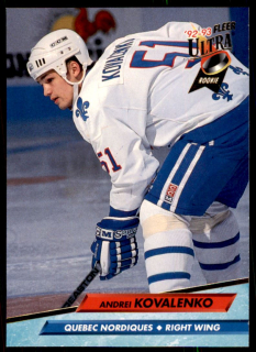 Hokejová karta Andrei Kovalenko Fleer Ultra 1992-93 Rookie č. 387