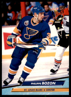 Hokejová karta Philippe Bozon Fleer Ultra 1992-93 Rookie č. 392