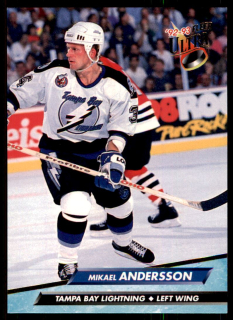 Hokejová karta Mikael Andersson Fleer Ultra 1992-93 řadová č. 406