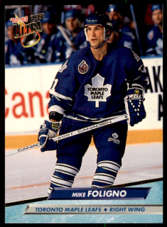 Hokejová karta Mike Foligno Fleer Ultra 1992-93 řadová č. 420