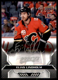 Hokejová karta Elias Lindholm UD MVP 2020-21 Silver Script č. 104