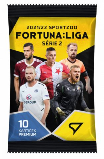 Balíček fotbalových karet Fortuna:Liga 2021-22 Série 2 Premium