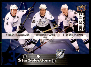 Hokejová karta Lecavalier / Stamkos / St. Louis UD 09-10 3st. Sel. č.227