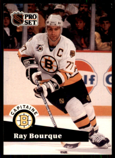 Hokejová karta Ray Bourque Pro Set 1991-92 Capitaine č. 567