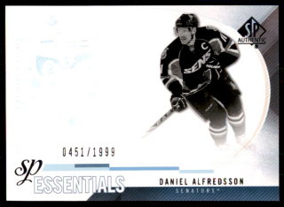 Hokejová karta Daniel Alfredsson UD SP Authentic 10-11 SP Essentials /1999 č.161
