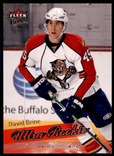 Hokejová karta David Brine Fleer Ultra 2008-09 Rookie č. 234