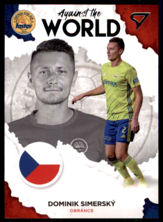 Fotbalová karta Dominik Simerský Fortuna Liga 21-22 S2 Against the World č. AW03