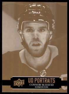 Hokejová karta Connor McDavid UD S1 2021-22 UD Portraits č. P-25